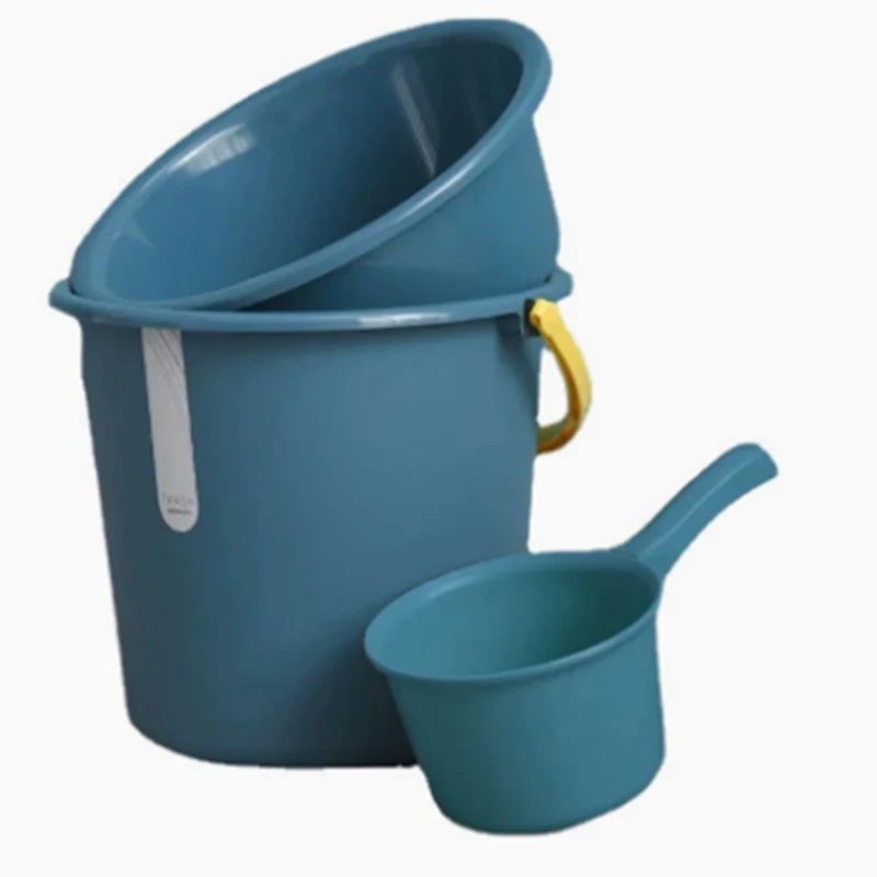 سطل پلاستیکی سفید با درب